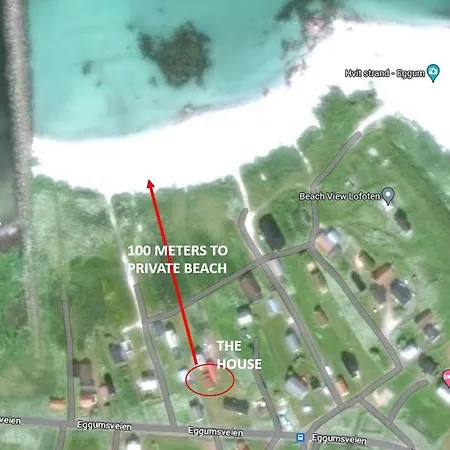 בית נופש Lofoten_beach_eggum_cabin Eggum